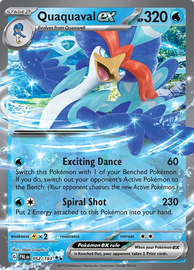 Quaquaval ex - 052 (SV02: Paldea Evolved) Near Mint Holofoil