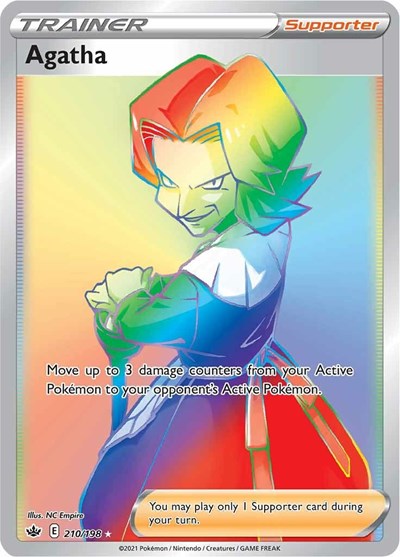 Agatha (Secret) (SWSH06: Chilling Reign) Near Mint Holofoil