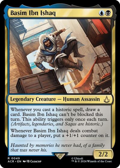 Basim Ibn Ishaq (Universes Beyond: Assassin's Creed) Damaged / Poor