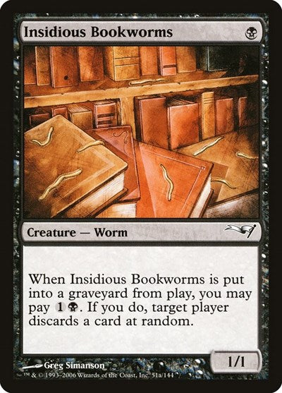 Insidious Bookworms (Coldsnap Theme Deck Reprints) Near Mint