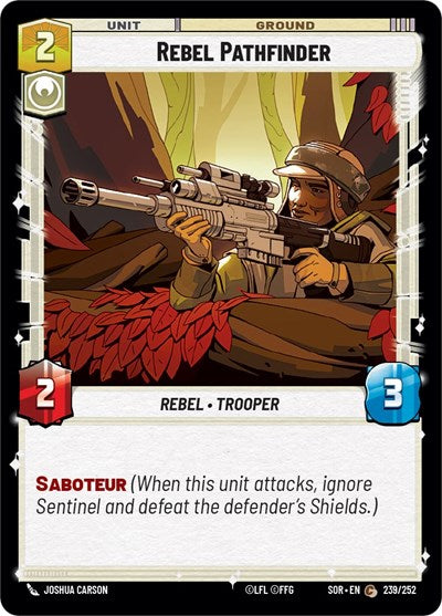 Rebel Pathfinder (Spark of Rebellion) Near Mint Foil