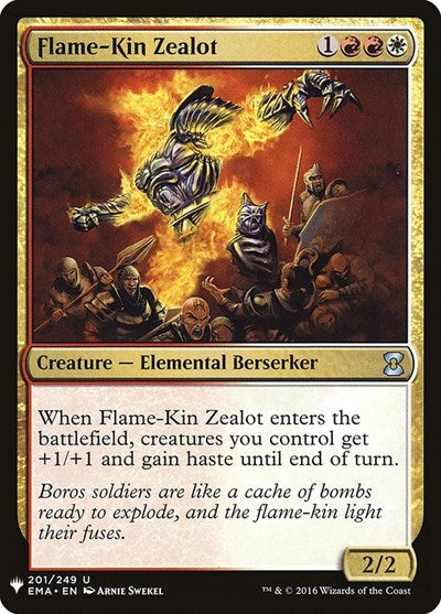 Flame-Kin Zealot (Mystery Booster) Medium Play