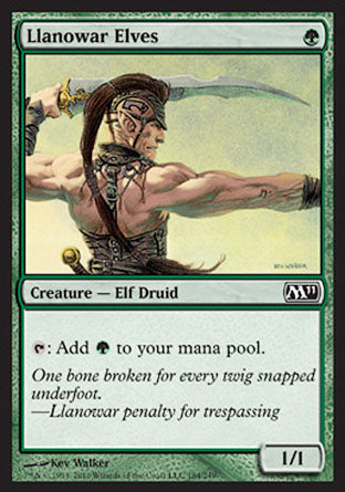 Llanowar Elves (Magic 2011 Core Set) Light Play