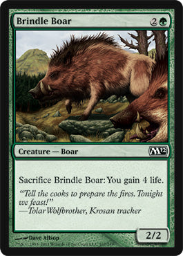 Brindle Boar (Magic 2012 Core Set) Near Mint Foil