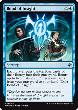 Bond of Insight (War of the Spark) Light Play Foil
