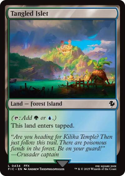 Tangled Islet (Commander: FINAL FANTASY) Light Play