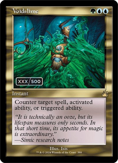 Voidslime (Retro Frame) (Serial Numbered) (Ravnica Remastered) Near Mint Foil