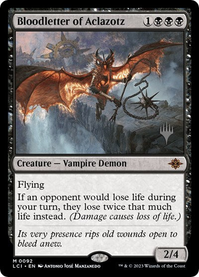 Bloodletter of Aclazotz (Promo Pack: The Lost Caverns of Ixalan) Light Play