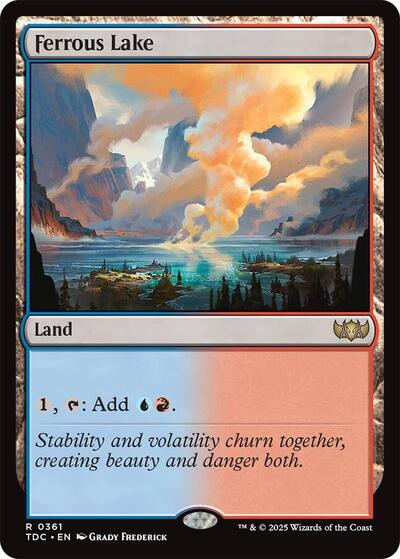 Ferrous Lake (Commander: Tarkir: Dragonstorm) Light Play