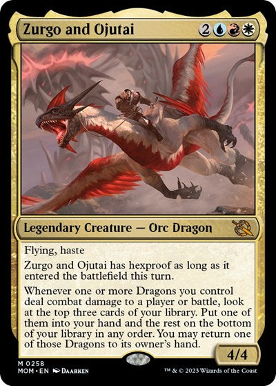 Zurgo and Ojutai (March of the Machine) Light Play Foil