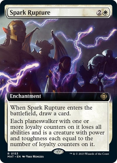 Spark Rupture (Extended Art) (March of the Machine: The Aftermath) Light Play Foil