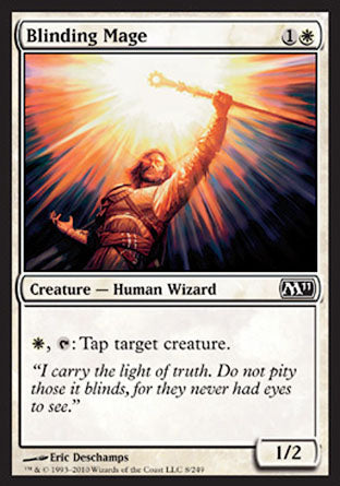 Blinding Mage (Magic 2011 Core Set) Light Play Foil
