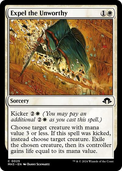 Expel the Unworthy (Modern Horizons 3) Light Play