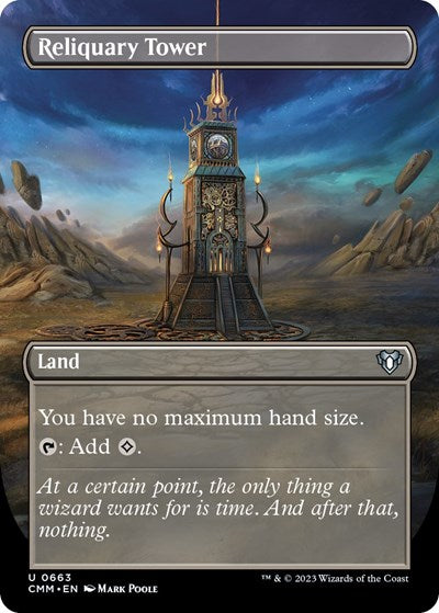 Reliquary Tower (Borderless) (Commander Masters) Medium Play Foil