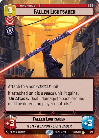 Fallen Lightsaber (Hyperspace) (Spark of Rebellion) Near Mint