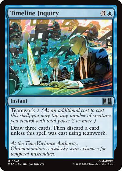 Timeline Inquiry (Commander: Marvel Super Heroes) Near Mint