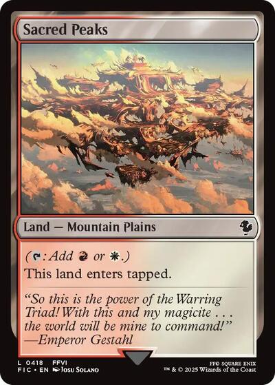 Sacred Peaks (Surge Foil) (Commander: FINAL FANTASY) Near Mint Foil
