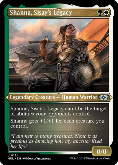 Shanna, Sisay's Legacy (Foil Etched) (March of the Machine: Multiverse Legends) Light Play Foil