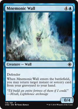 Mnemonic Wall (Conspiracy: Take the Crown) Light Play Foil