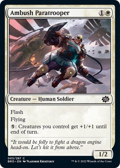 Ambush Paratrooper (The Brothers' War) Near Mint Foil