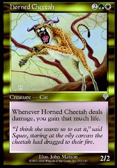 Horned Cheetah (Invasion) Near Mint Foil