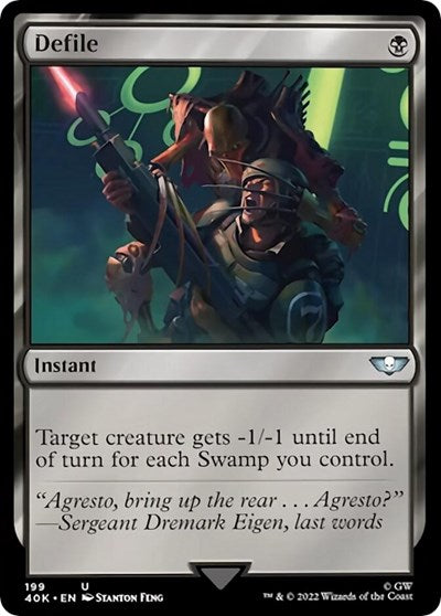 Defile (Surge Foil) (Universes Beyond: Warhammer 40K) Light Play Foil