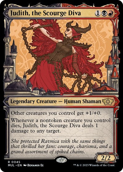 Judith, the Scourge Diva (March of the Machine: Multiverse Legends) Light Play Foil