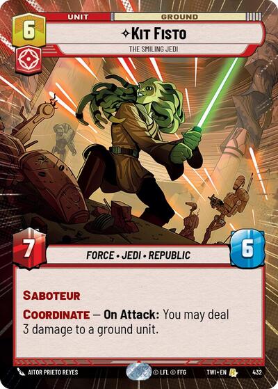 Kit Fisto The Smiling Jedi (Hyperspace) (Twilight of the Republic) Near Mint