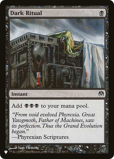 Dark Ritual (DDE) (The List) Damaged / Poor