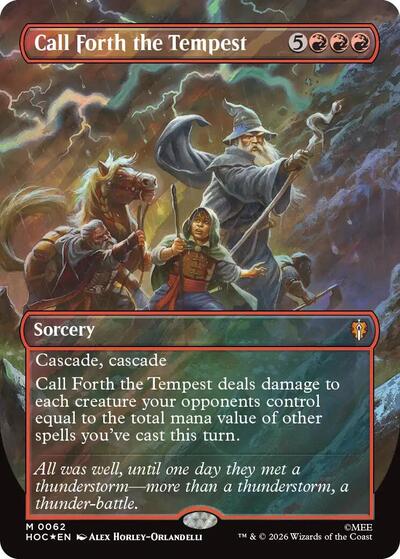 Call Forth the Tempest  Borderless   Surge Foil|1|0|0.00