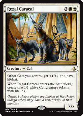 Regal Caracal (Amonkhet) Near Mint Foil