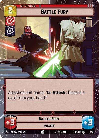 Battle Fury (Hyperspace) (Legends of the Force) Near Mint