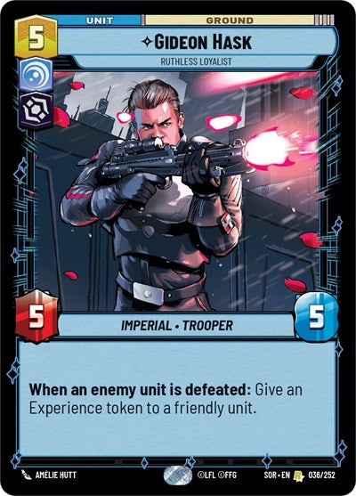 Gideon Hask Ruthless Loyalist (Spark of Rebellion) Near Mint Foil