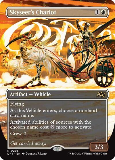 Skyseer's Chariot (Borderless) (Aetherdrift) Light Play Foil