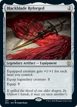 Blackblade Reforged (Commander 2020 Zendikar Rising) Light Play