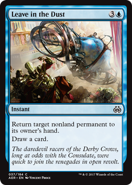 Leave in the Dust (Aether Revolt) Medium Play Foil