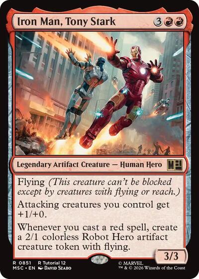 Iron Man, Tony Stark (851) (Commander: Marvel Super Heroes) Near Mint