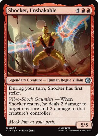Shocker, Unshakable (Marvel's Spider-Man) Light Play Foil