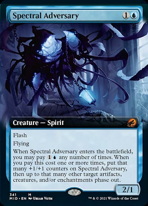 Spectral Adversary (Extended Art) (Innistrad: Midnight Hunt) Near Mint Foil