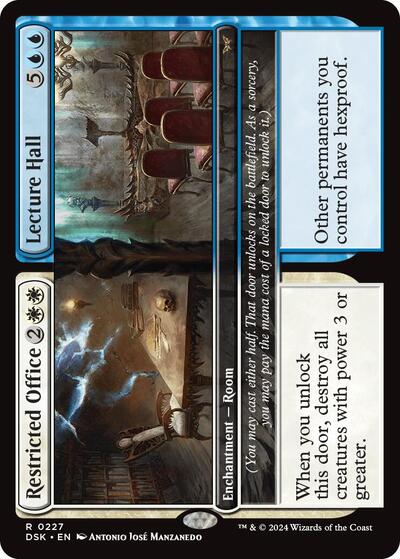 Restricted Office / Lecture Hall (Duskmourn: House of Horror) Medium Play Foil