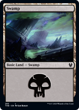 Swamp (283) (Theros Beyond Death) Medium Play Foil