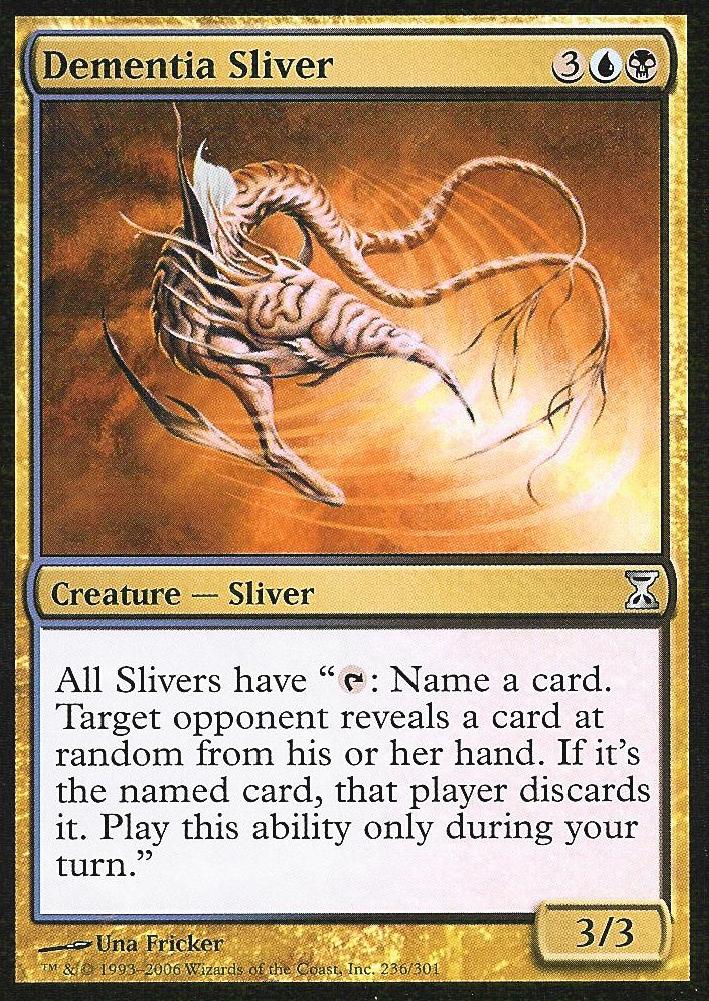 Dementia Sliver (Time Spiral) Near Mint Foil