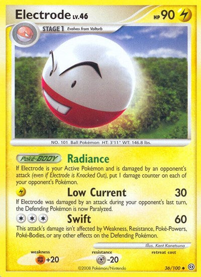 Electrode (36) (Stormfront) Light Play Reverse Holofoil