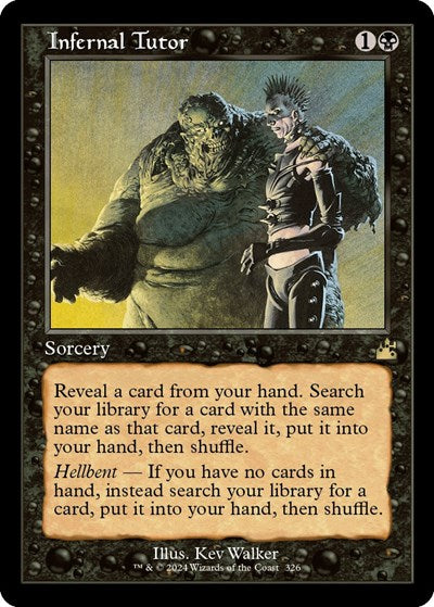 Infernal Tutor (Retro Frame) (Ravnica Remastered) Light Play Foil