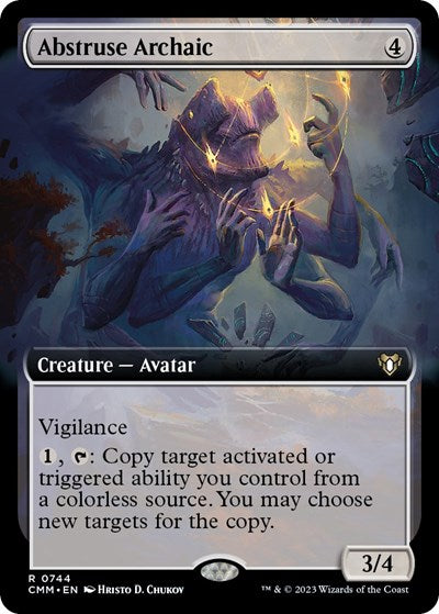 Abstruse Archaic (Extended Art) (Commander Masters) Light Play