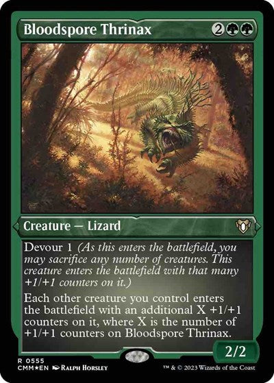 Bloodspore Thrinax (Foil Etched) (Commander Masters) Near Mint Foil