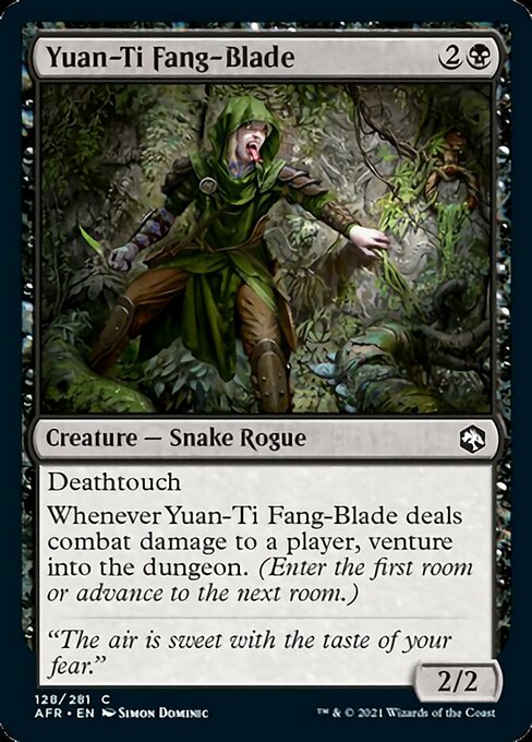 Yuan-Ti Fang-Blade (Adventures in the Forgotten Realms) Light Play Foil