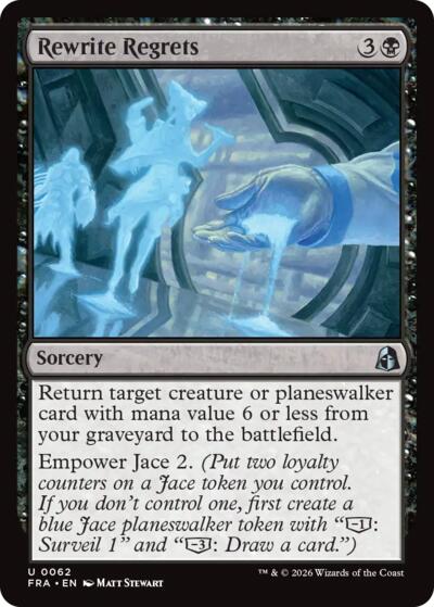 Rewrite Regrets (Reality Fracture) Near Mint Foil