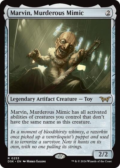 Marvin, Murderous Mimic (Duskmourn: House of Horror) Light Play Foil