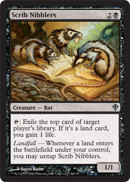 Scrib Nibblers (Worldwake) Light Play Foil